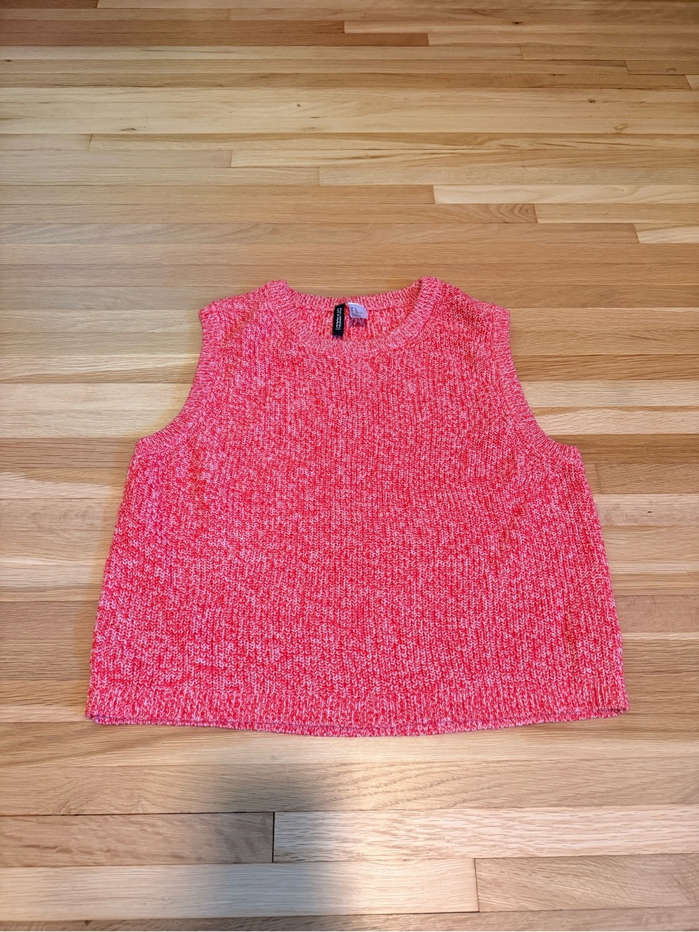 Divided Pink Marled Sleeveless Knit Tank
